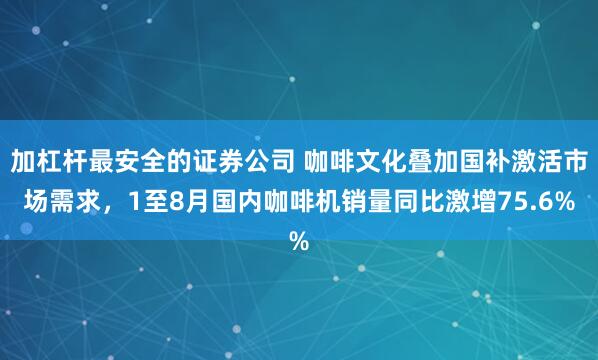 加杠杆最安全的证券公司 咖啡文化叠加国补激活市场需求，1至8月国内咖啡机销量同比激增75.6%