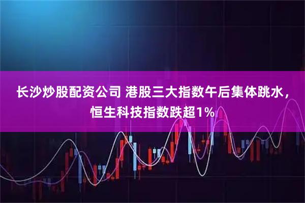 长沙炒股配资公司 港股三大指数午后集体跳水,恒生科技指数跌超1%